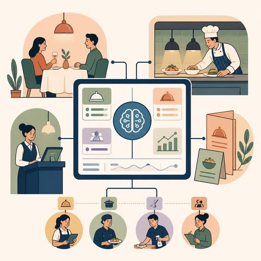 Restoranlarda Yapay Zekanin Devraldigi 6 Operasyonel Surec