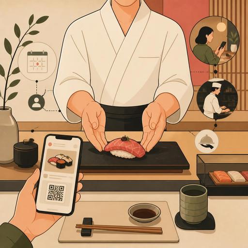 Sushi Restoranlarında Omakase Menü İçin Dijital Deneyim Tasarımı